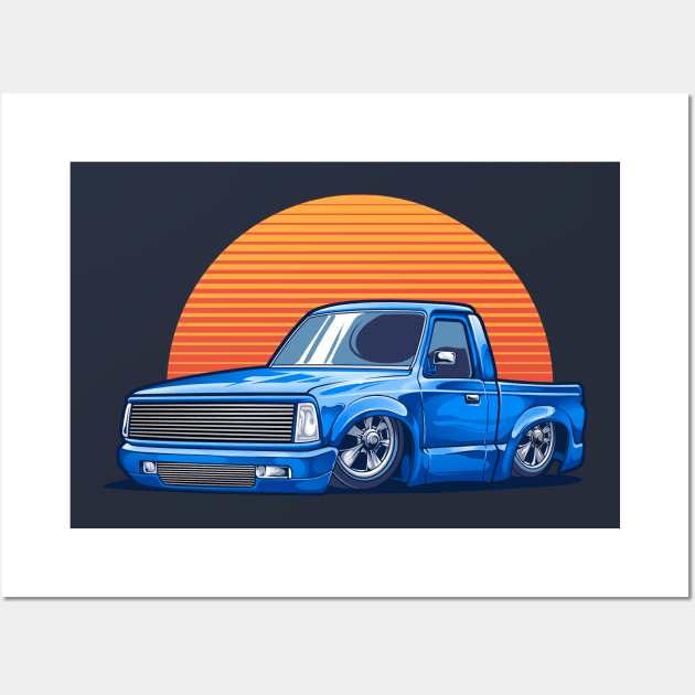 Slammed Old Truck Wall Art by Aiqkids Design